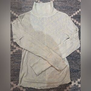 NWOT Free People Intimately Size M Sheer Yellow Top